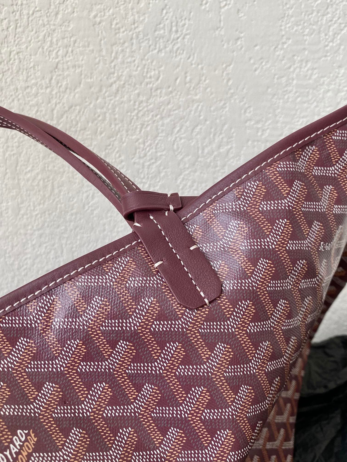 Goyard Saint Louis GM 40cm Burgundy Canvas Bag