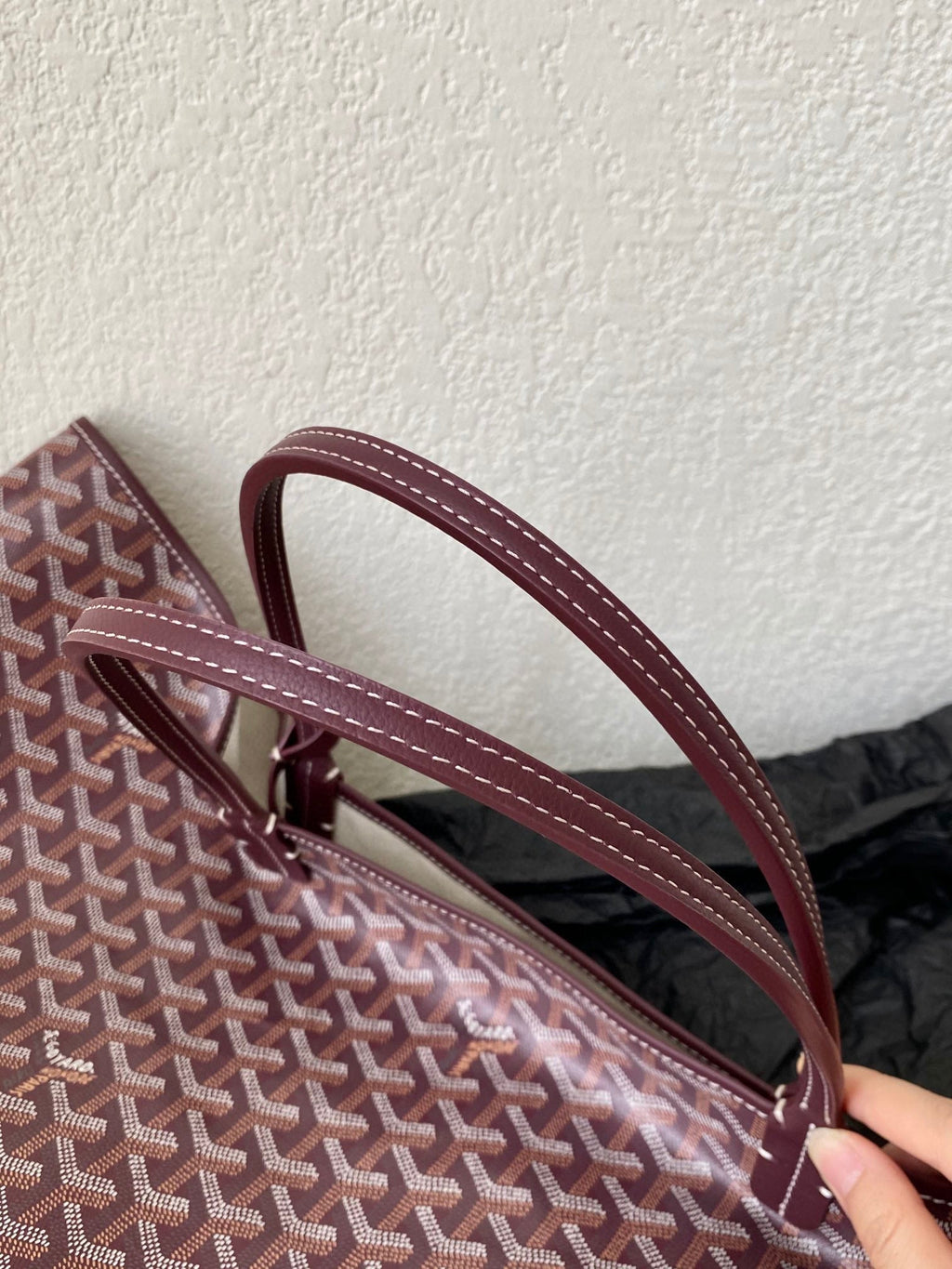 Goyard Saint Louis GM 40cm Burgundy Canvas Bag
