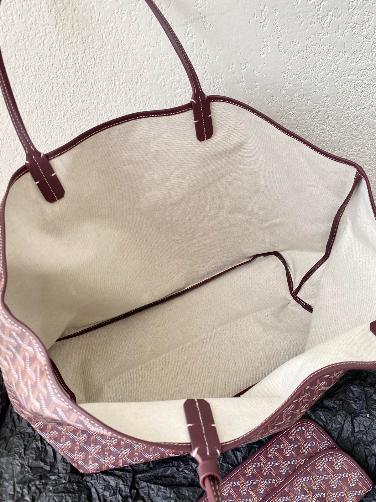 Goyard Saint Louis GM 40cm Burgundy Canvas Bag