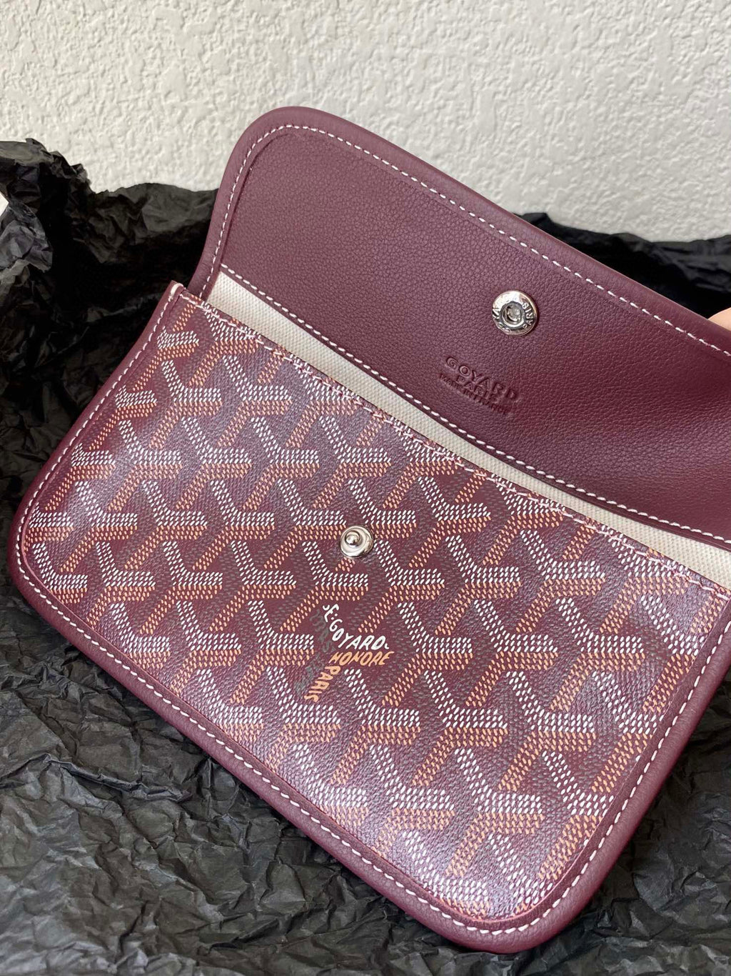 Goyard Saint Louis GM 40cm Burgundy Canvas Bag