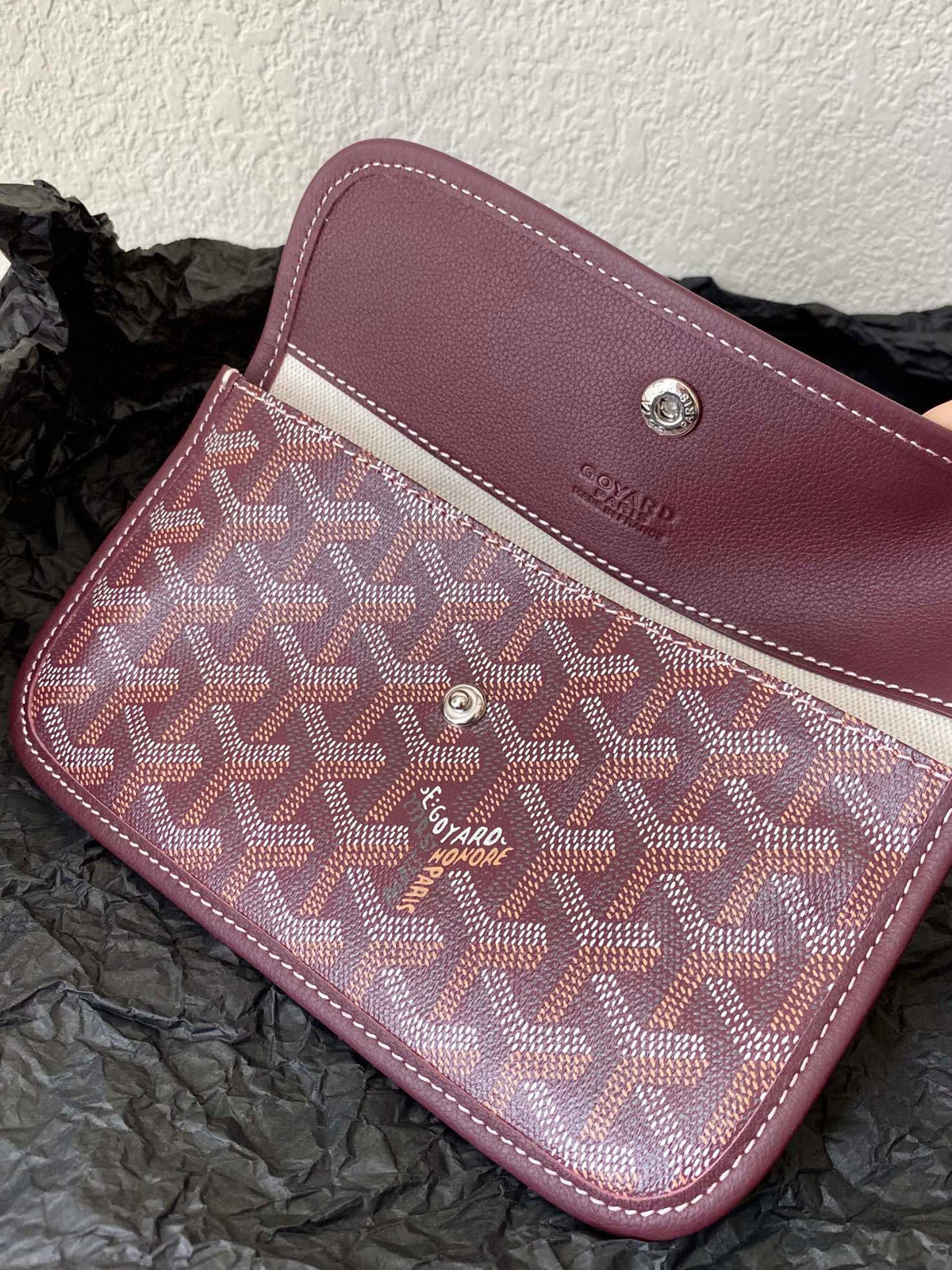 Goyard Saint Louis GM 40cm Burgundy Canvas Bag