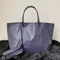 Goyard Saint Louis GM 40cm Navy Blue Canvas Bag