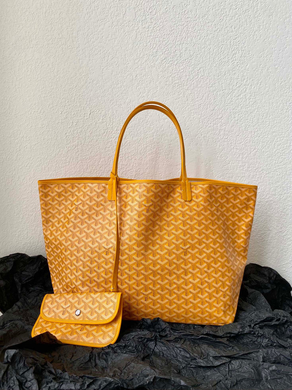 Goyard Saint Louis GM 40cm Yellow Canvas Bag