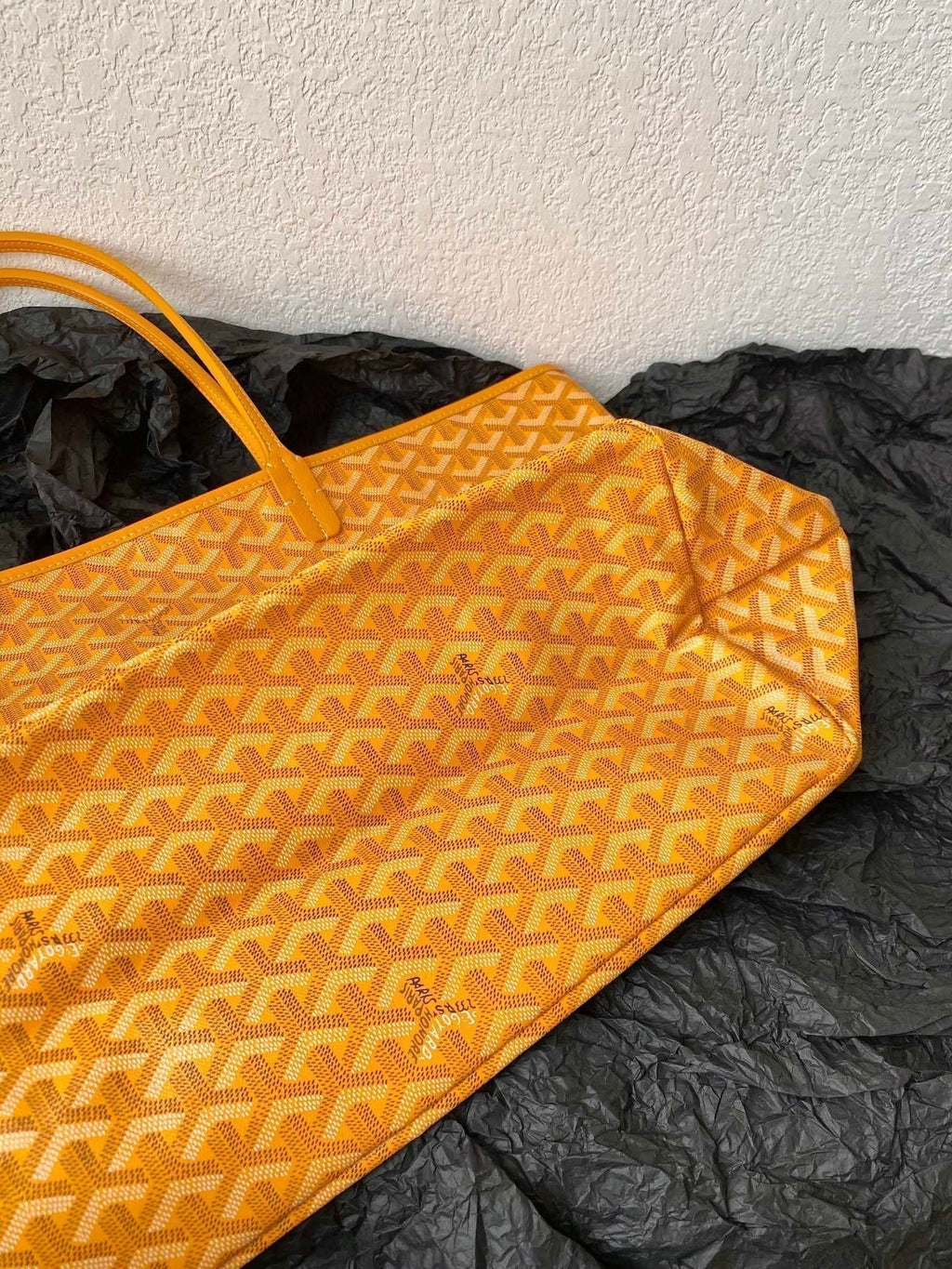 Goyard Saint Louis GM 40cm Yellow Canvas Bag