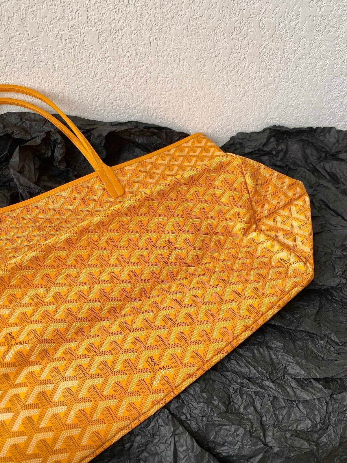 Goyard Saint Louis GM 40cm Yellow Canvas Bag
