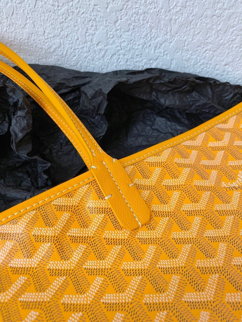 Goyard Saint Louis GM 40cm Yellow Canvas Bag