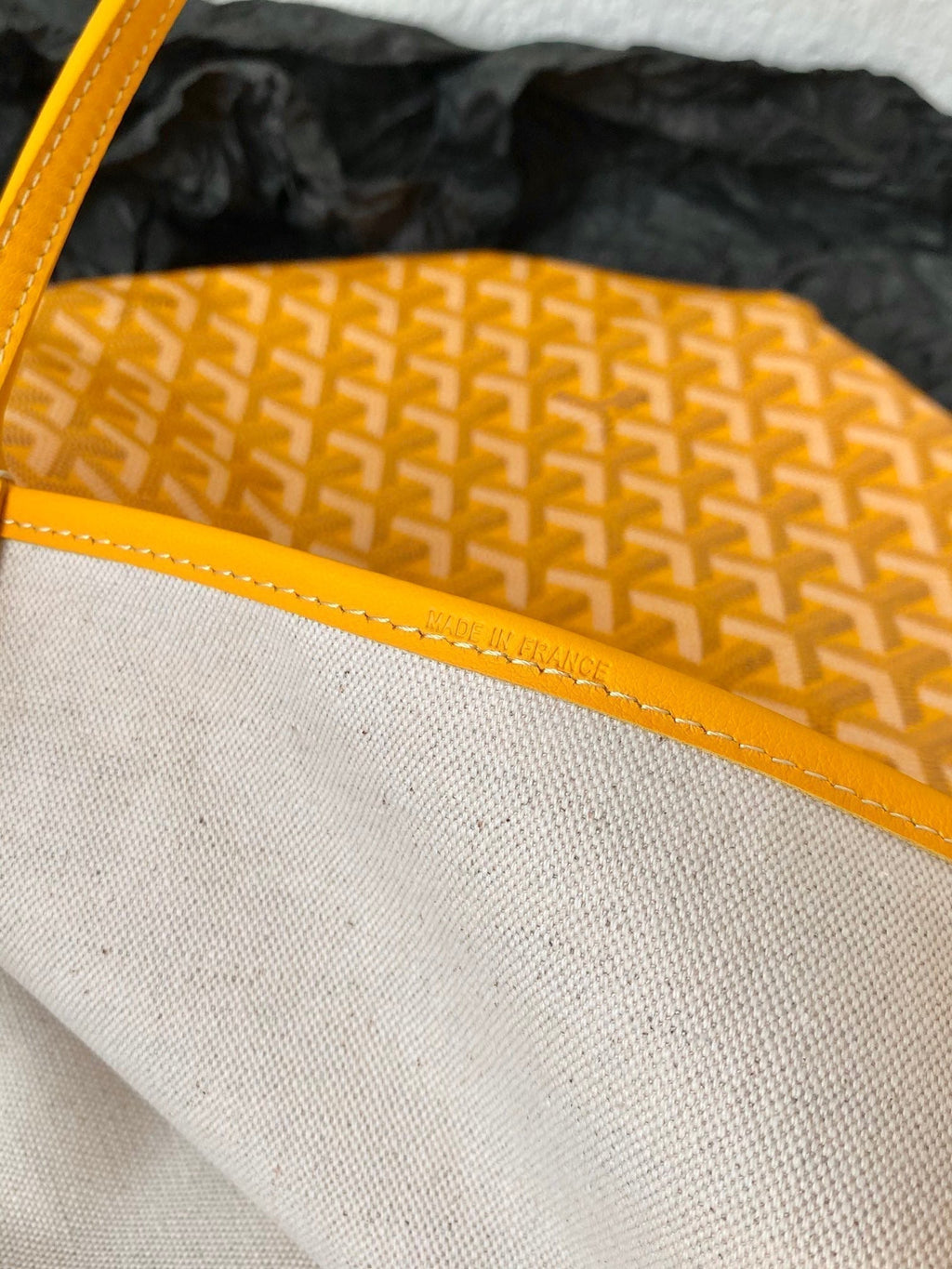 Goyard Saint Louis GM 40cm Yellow Canvas Bag
