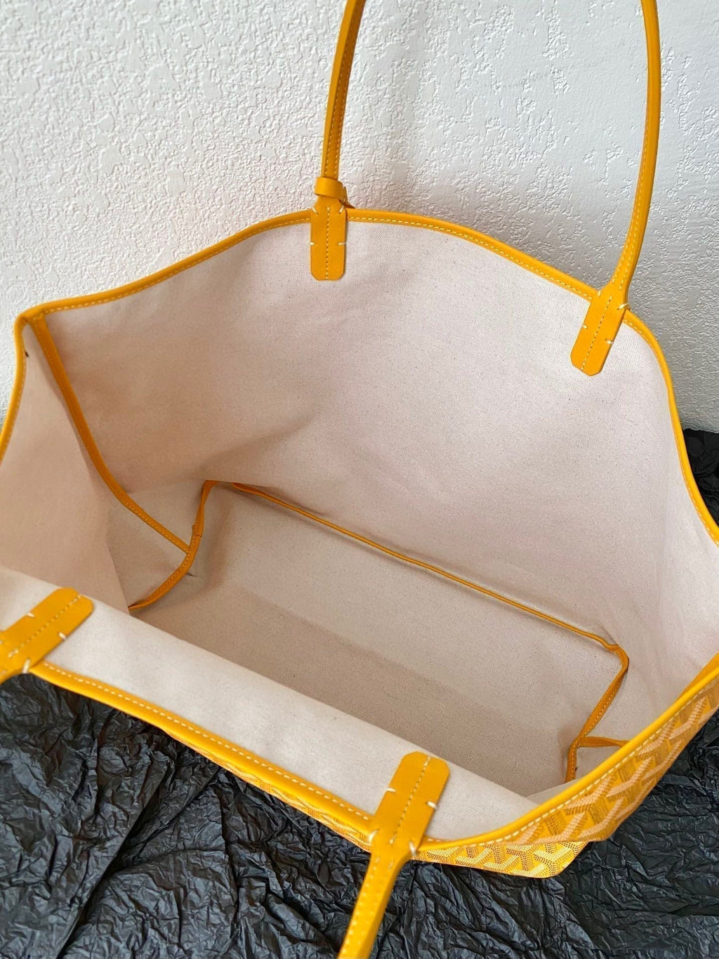 Goyard Saint Louis GM 40cm Yellow Canvas Bag