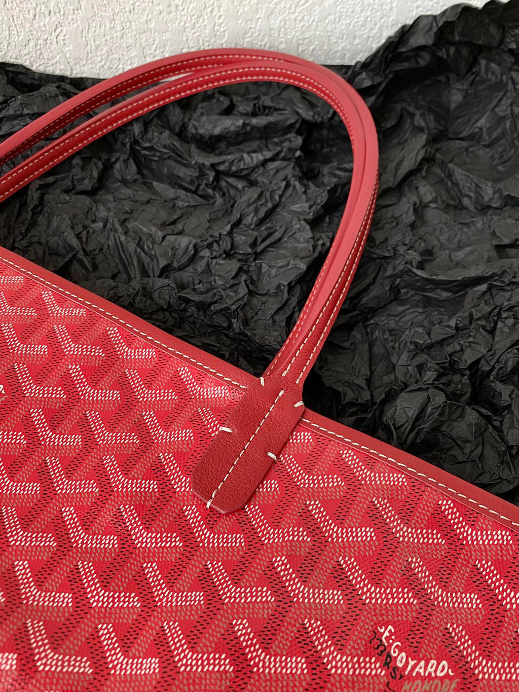 Goyard Saint Louis GM 40cm Red Canvas Bag