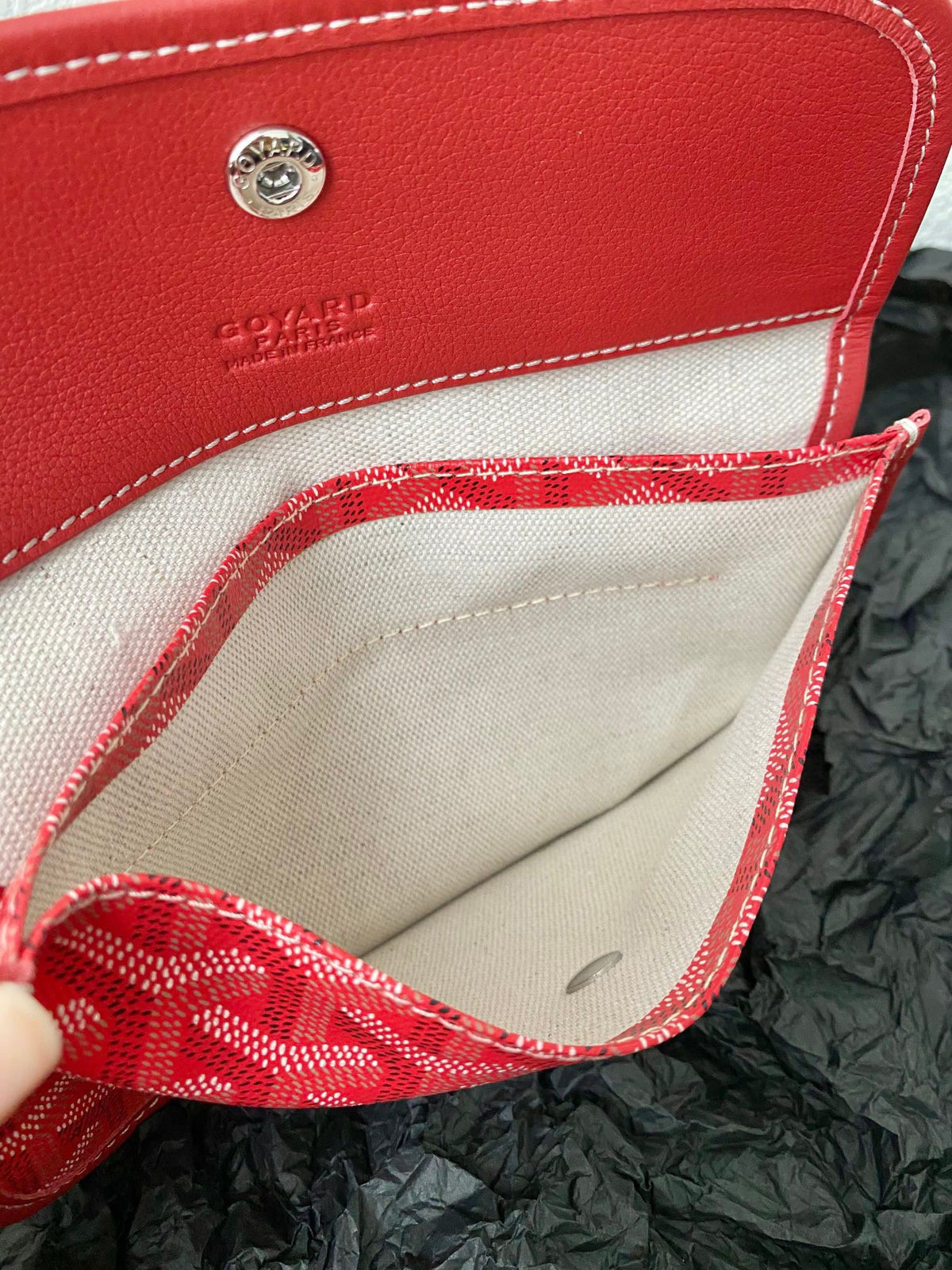 Goyard Saint Louis GM 40cm Red Canvas Bag