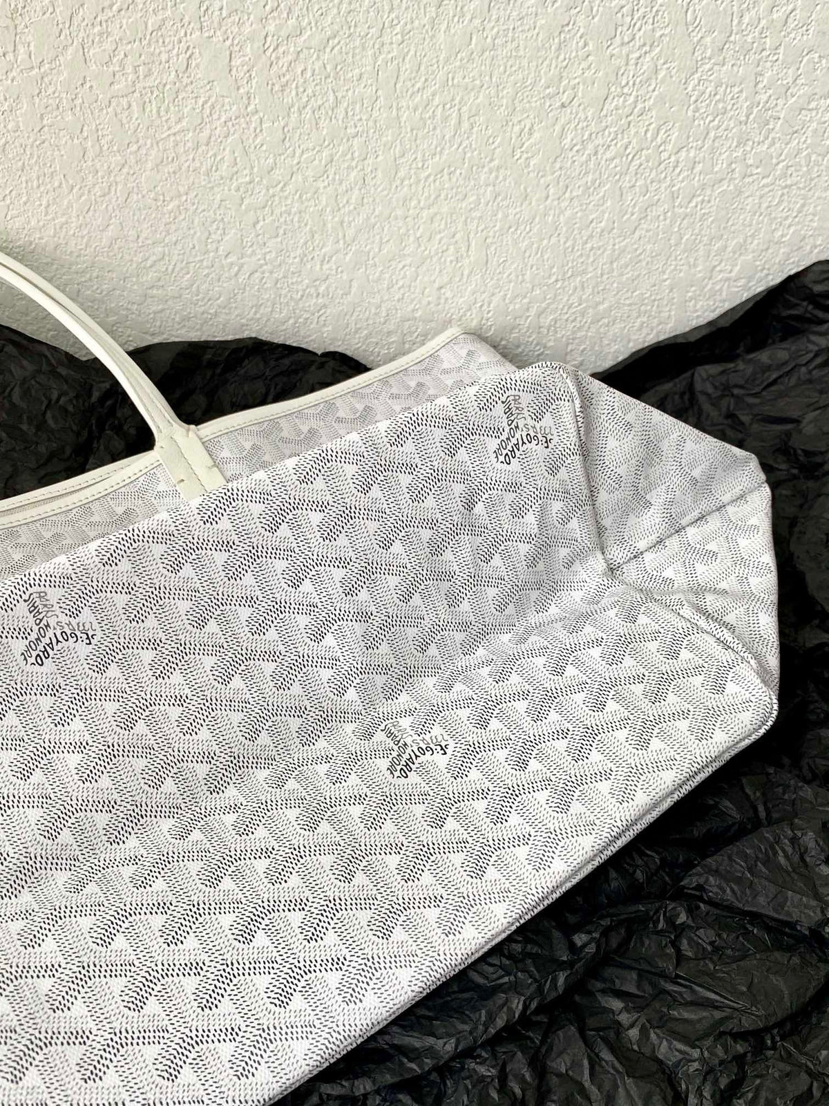 Goyard Saint Louis GM 40cm White Canvas Bag
