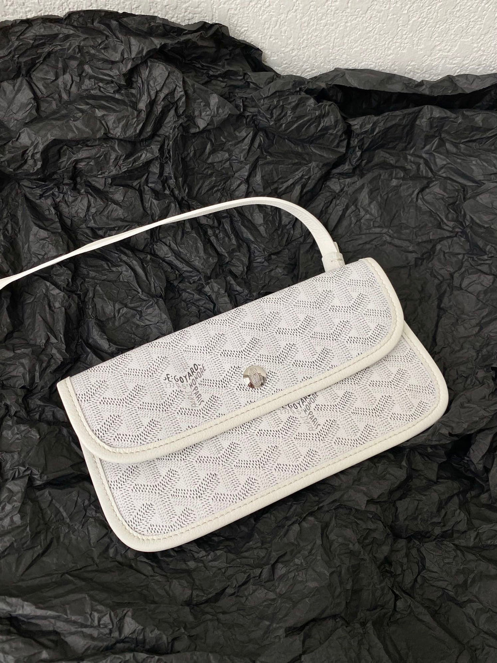 Goyard Saint Louis GM 40cm White Canvas Bag
