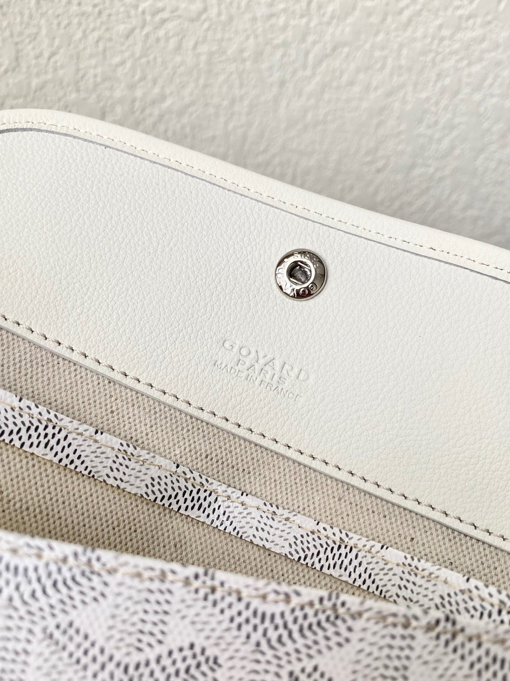 Goyard Saint Louis GM 40cm White Canvas Bag