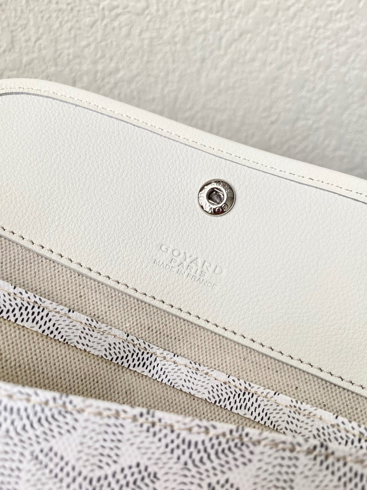 Goyard Saint Louis GM 40cm White Canvas Bag