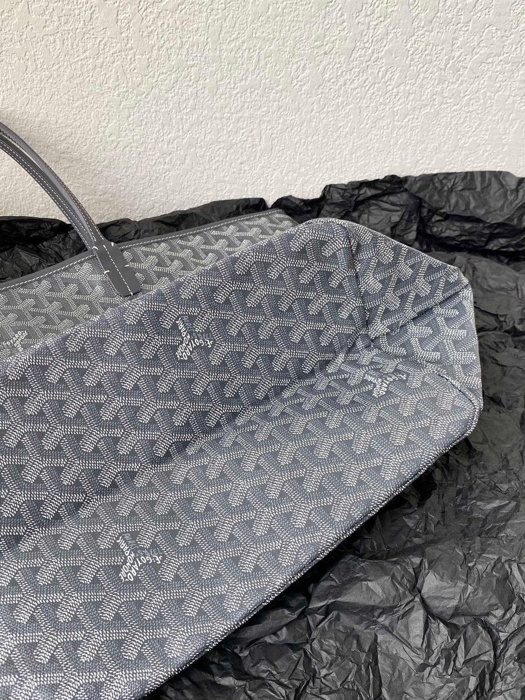 Goyard Saint Louis GM 40cm Grey Canvas Bag