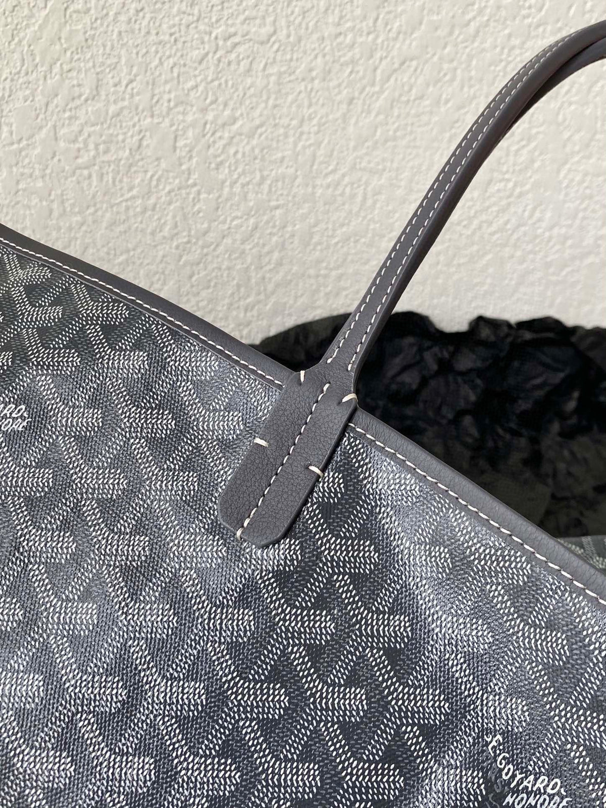 Goyard Saint Louis GM 40cm Grey Canvas Bag