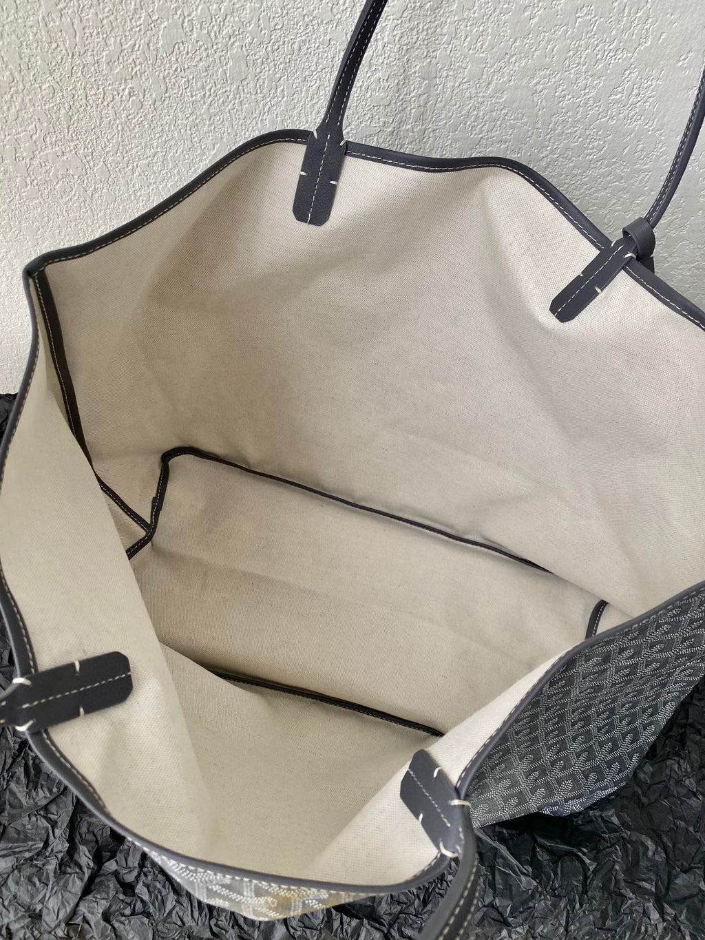 Goyard Saint Louis GM 40cm Grey Canvas Bag