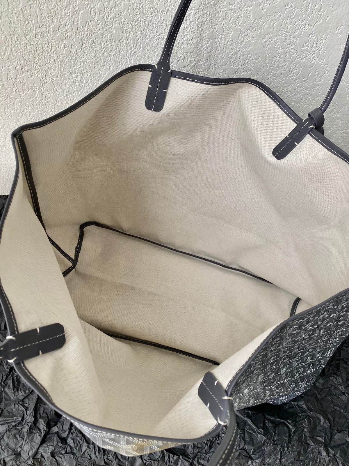 Goyard Saint Louis GM 40cm Grey Canvas Bag