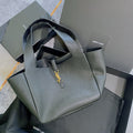 Saint Laurent Le 5 À 7 Bea in Grained Leather Black Bag