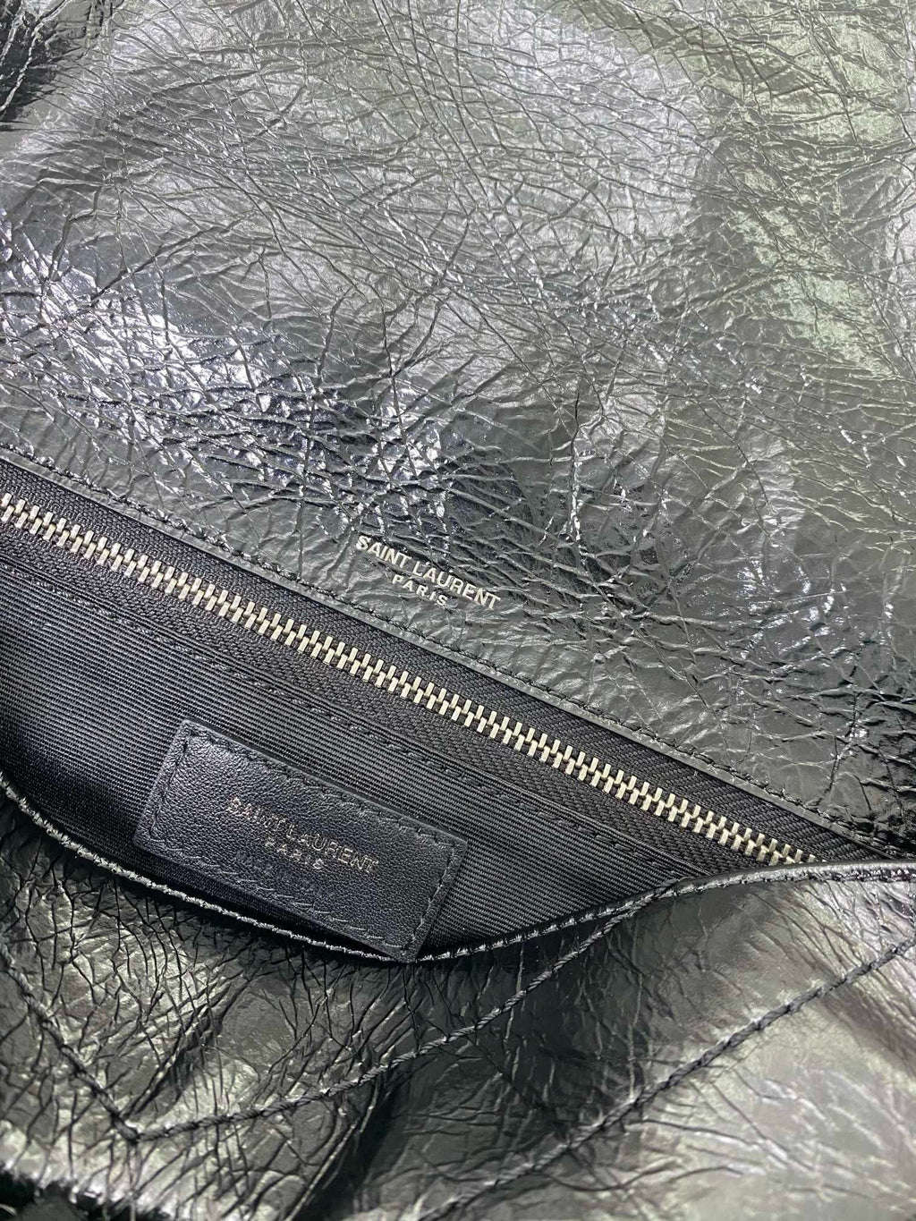 Saint Laurent Medium Niki 28 in Black Calfskin Chain Bag High-End