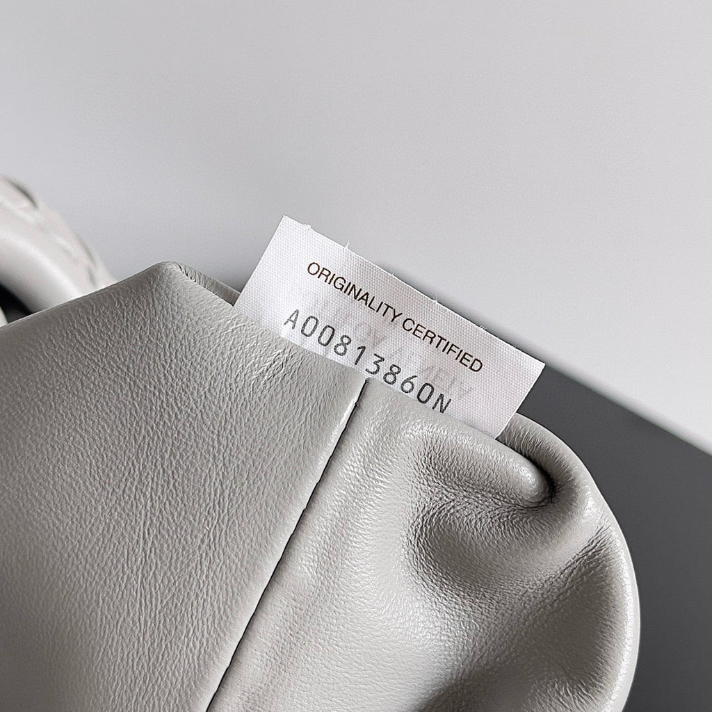 Bottega Veneta Teen Lauren 1980 with Chain 27 Pearl Calfskin Ghw Bag