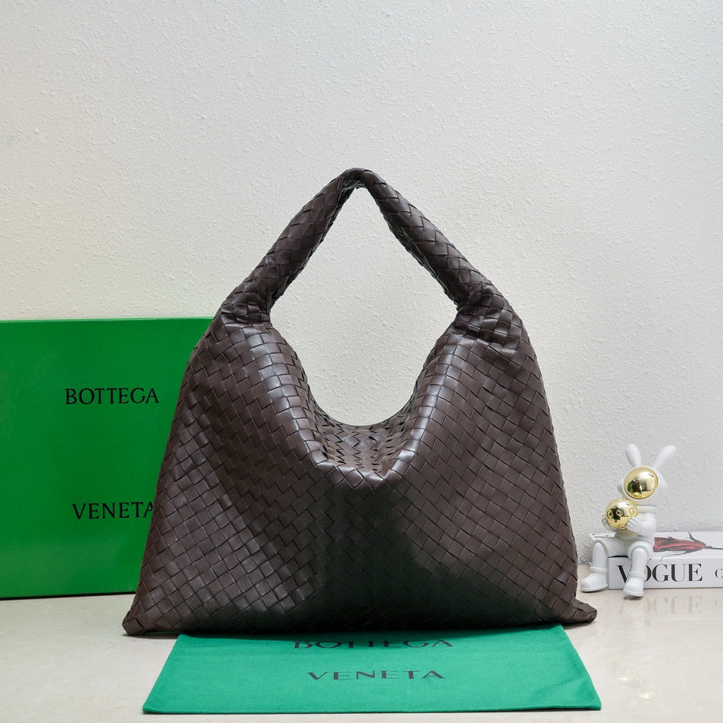 Bottega Veneta Large Hop 54 in Brown Lambskin Bag