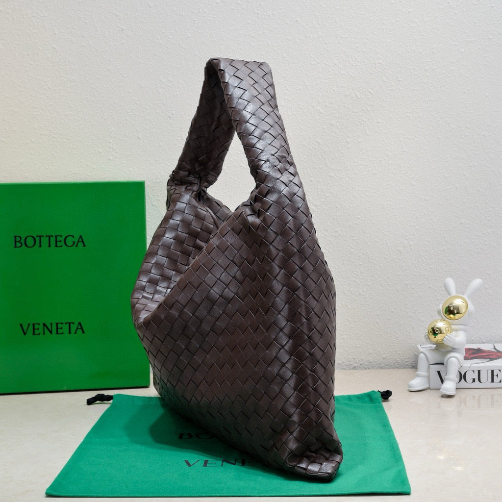 Bottega Veneta Large Hop 54 in Brown Lambskin Bag