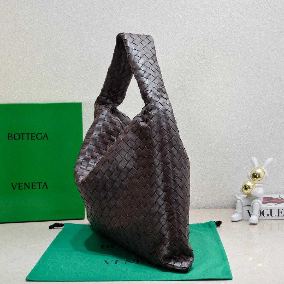 Bottega Veneta Large Hop 54 in Brown Lambskin Bag
