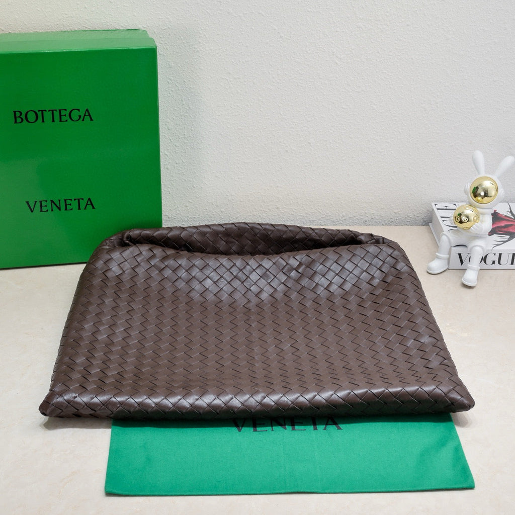 Bottega Veneta Large Hop 54 in Brown Lambskin Bag
