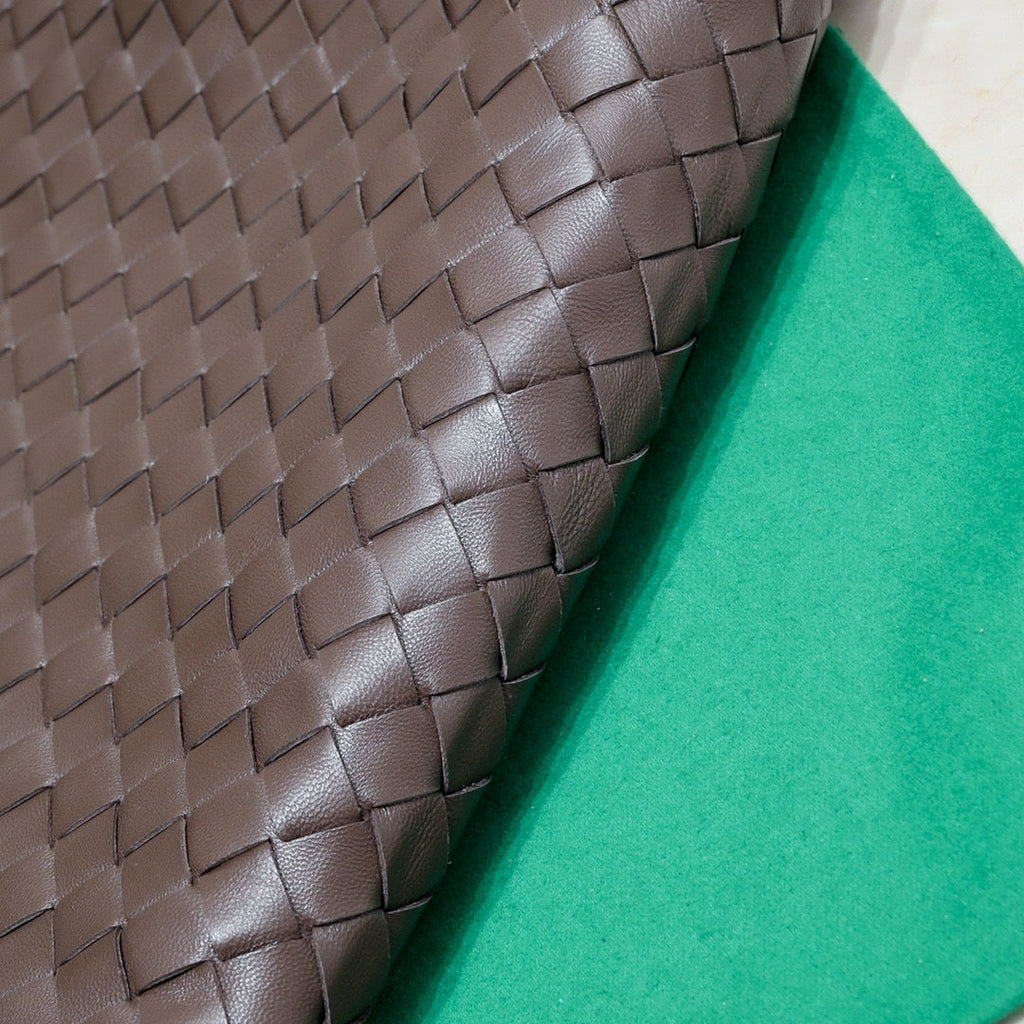 Bottega Veneta Large Hop 54 in Brown Lambskin Bag
