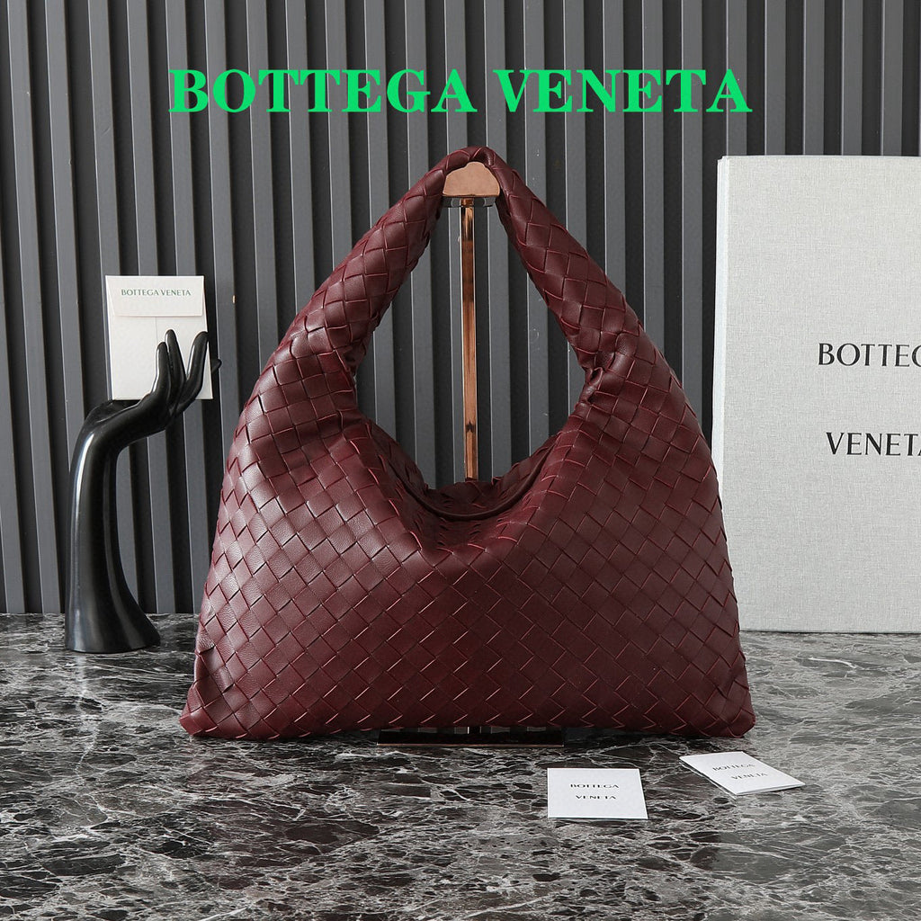 Bottega Veneta Large Hop 54 in Burgundy Lambskin Bag