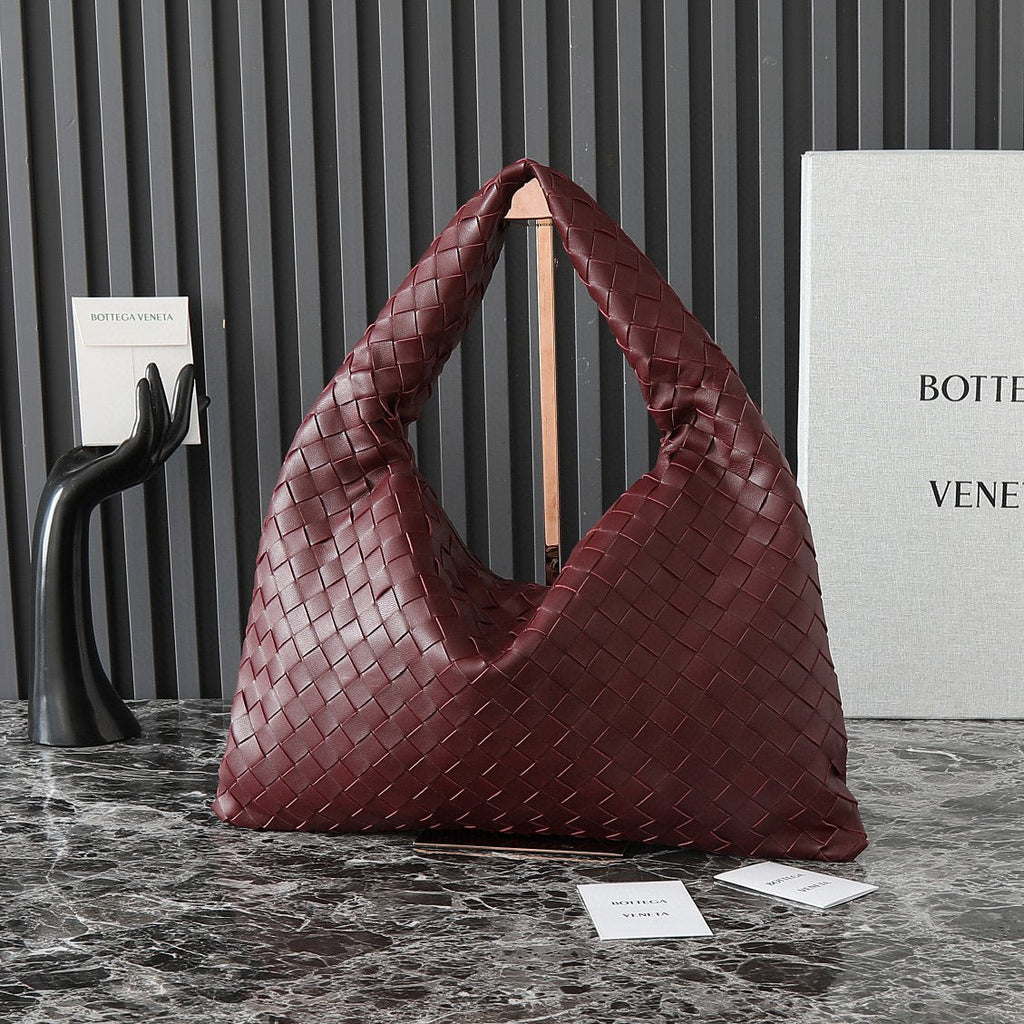 Bottega Veneta Large Hop 54 in Burgundy Lambskin Bag