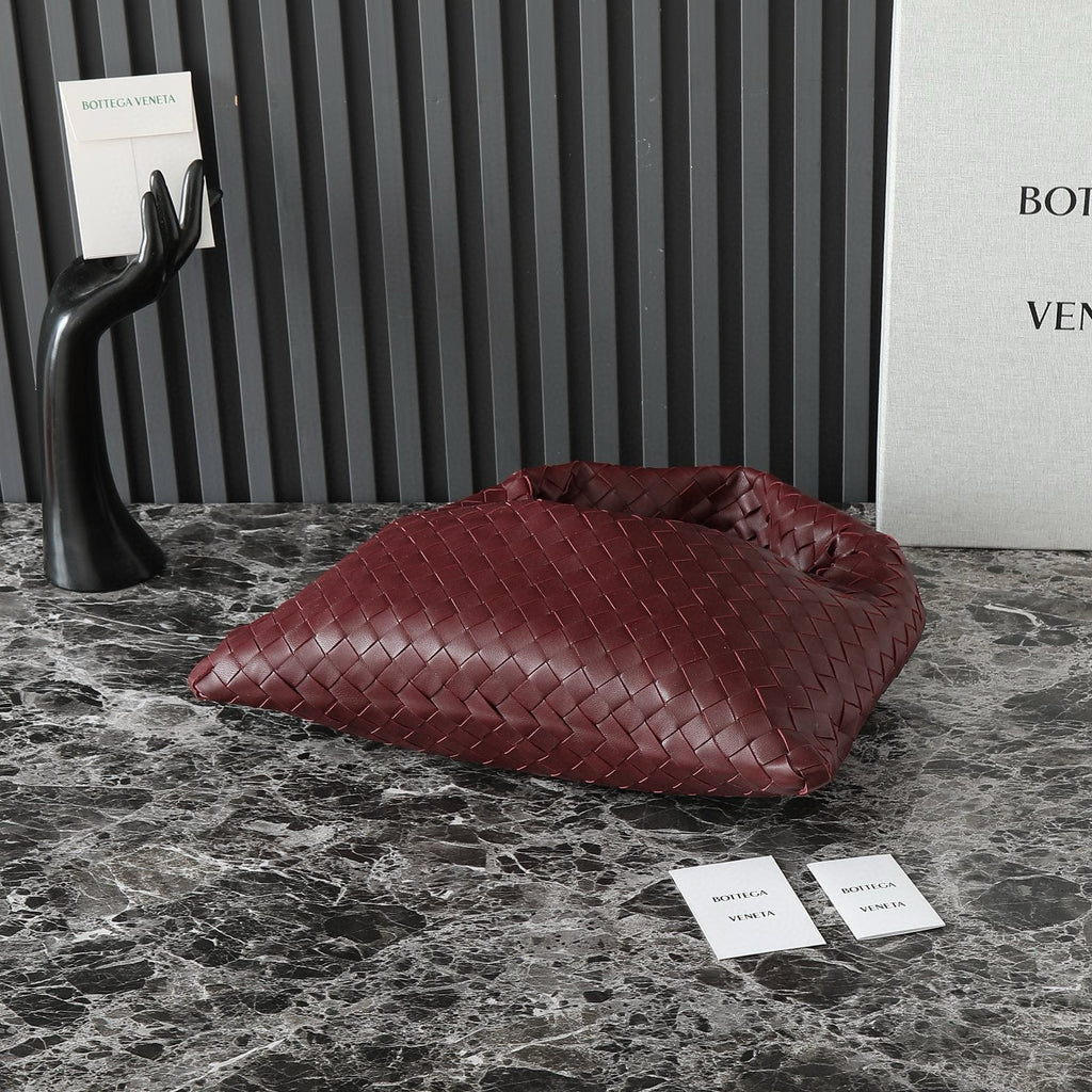 Bottega Veneta Large Hop 54 in Burgundy Lambskin Bag