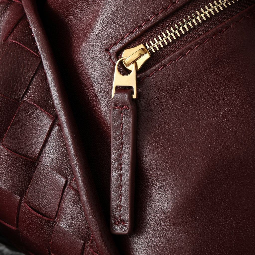 Bottega Veneta Large Hop 54 in Burgundy Lambskin Bag