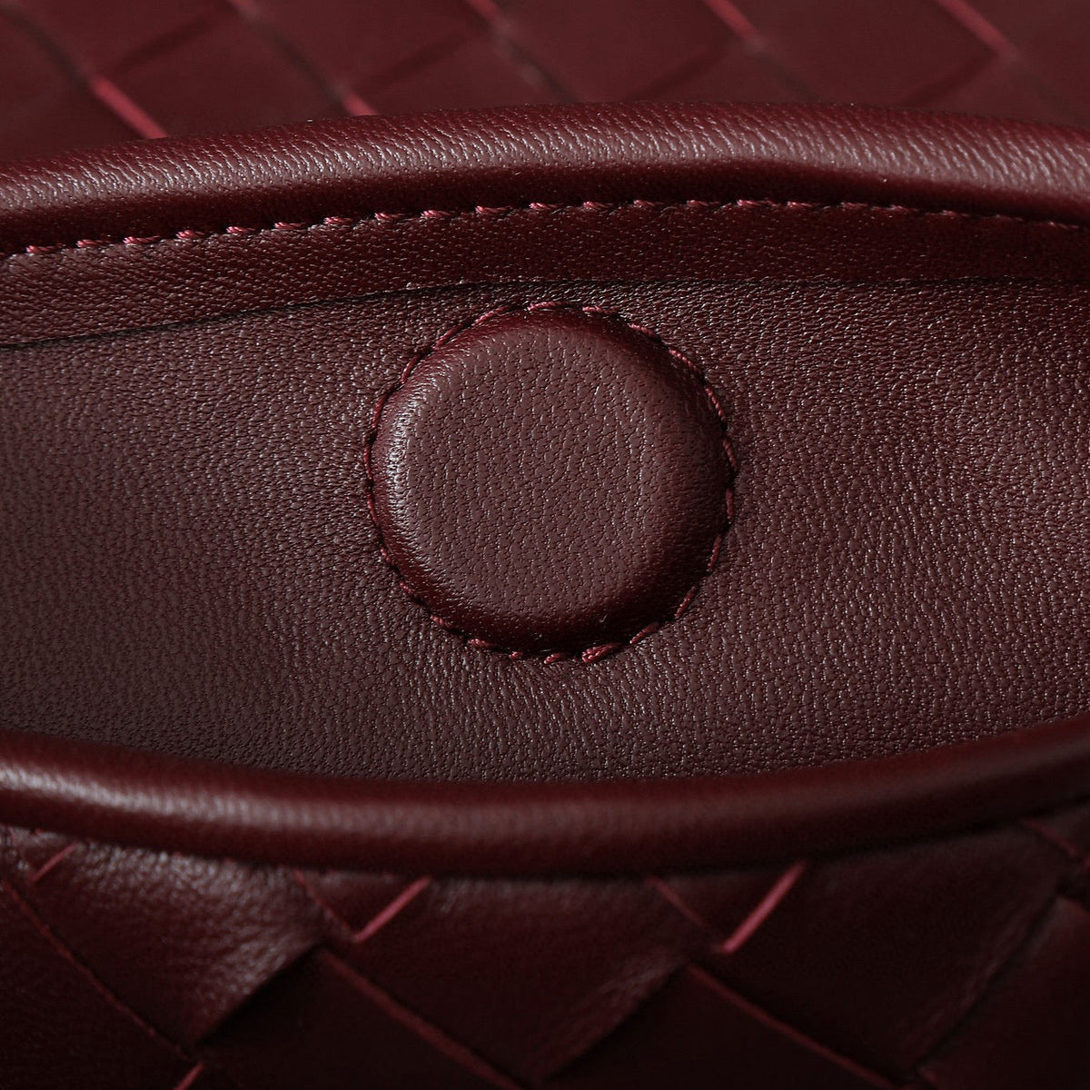Bottega Veneta Large Hop 54 in Burgundy Lambskin Bag