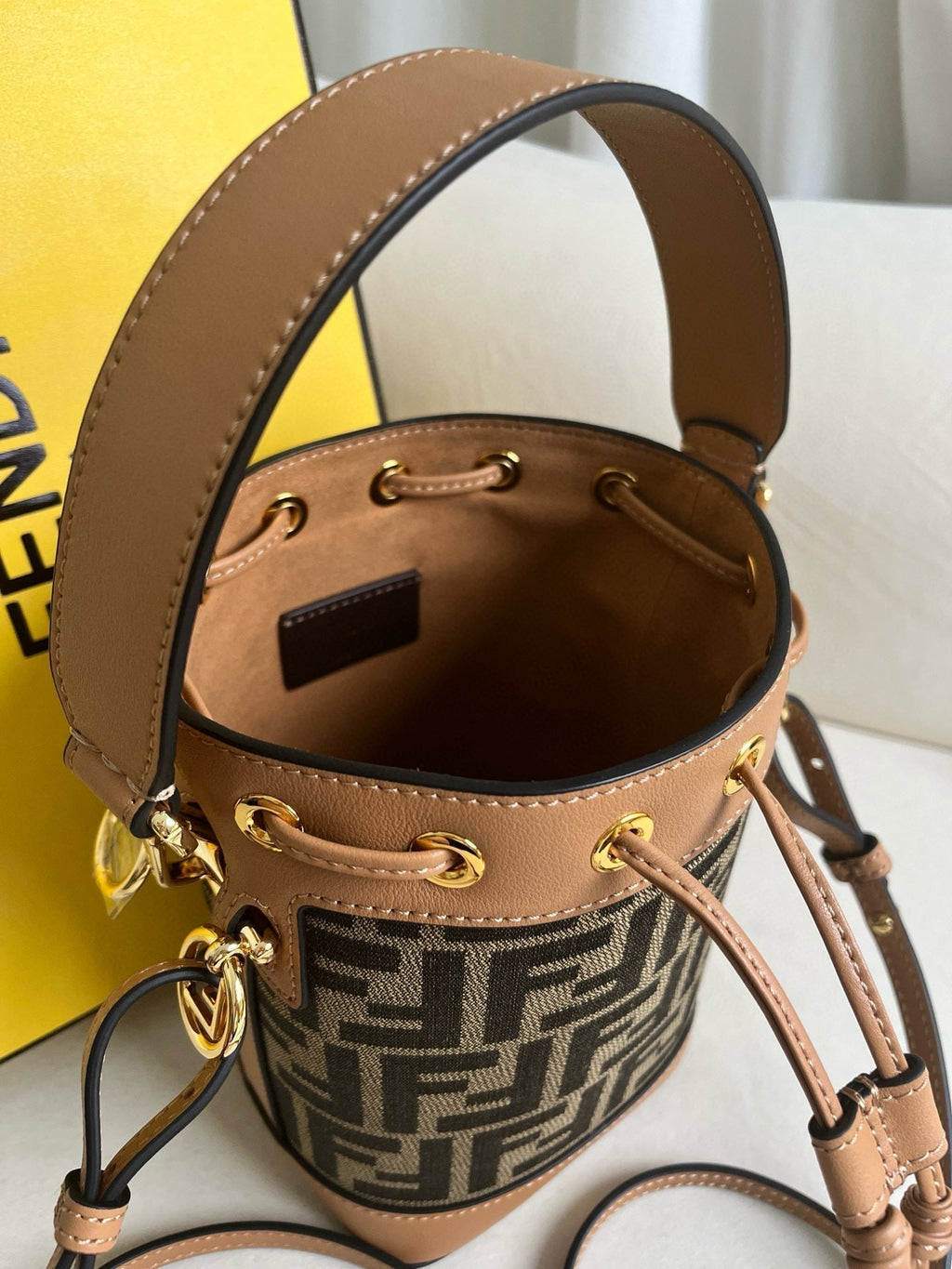 Fendi Mon Tresor 18 in Brown Calfskin Bag
