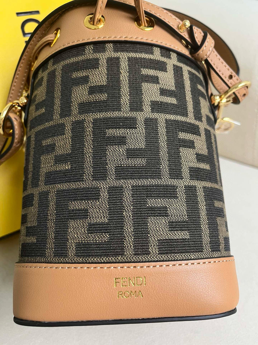 Fendi Mon Tresor 18 in Brown Calfskin Bag