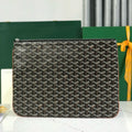 Goyard Senat Pochette in Navy Blue Goyardine Canvas Bag