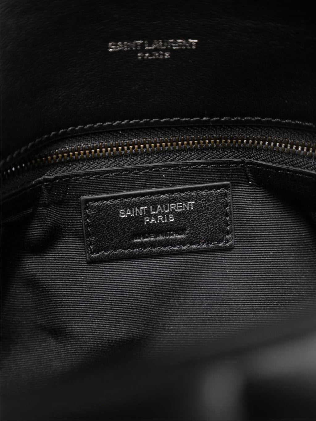 Saint Laurent Loulou Puffer Medium 29 in All Black Sheepskin Black Hardware Bag