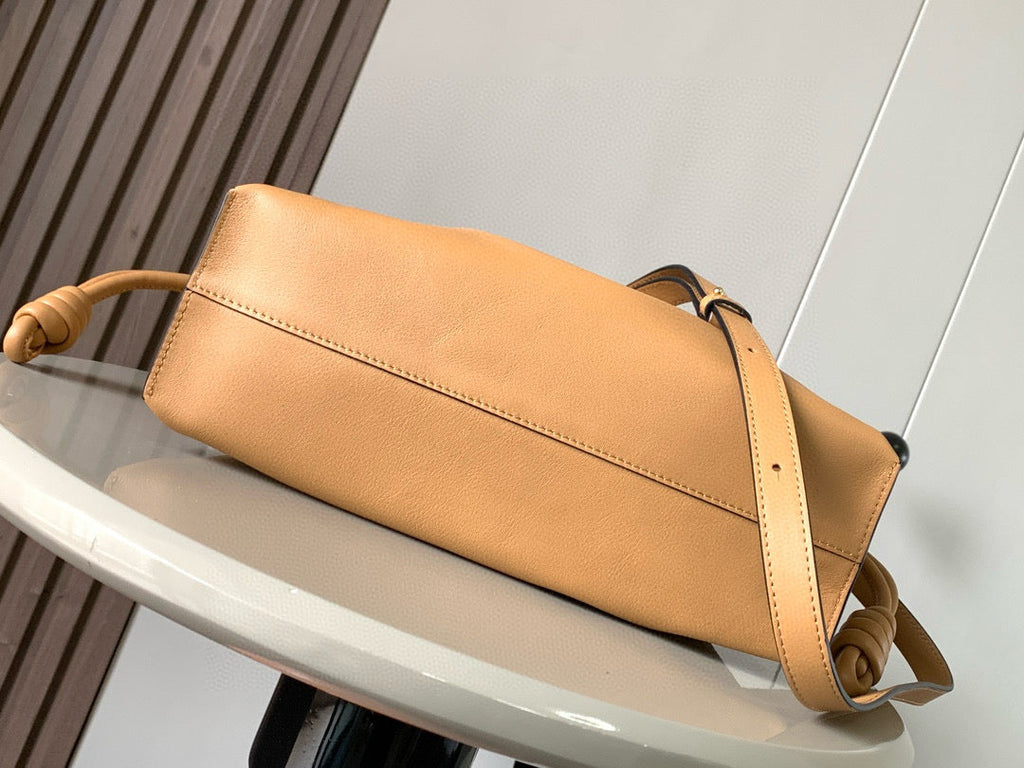 Loewe Medium 30 Flamenco Knot in Beige Lambskin Bag