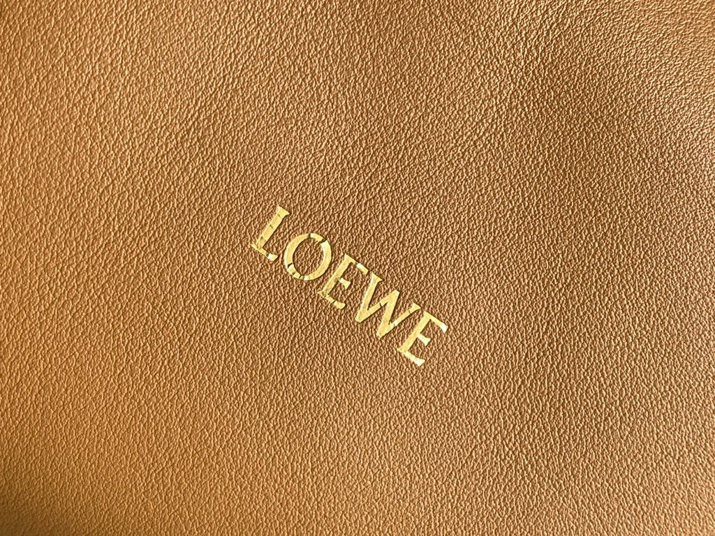 Loewe Medium 30 Flamenco Knot in Beige Lambskin Bag