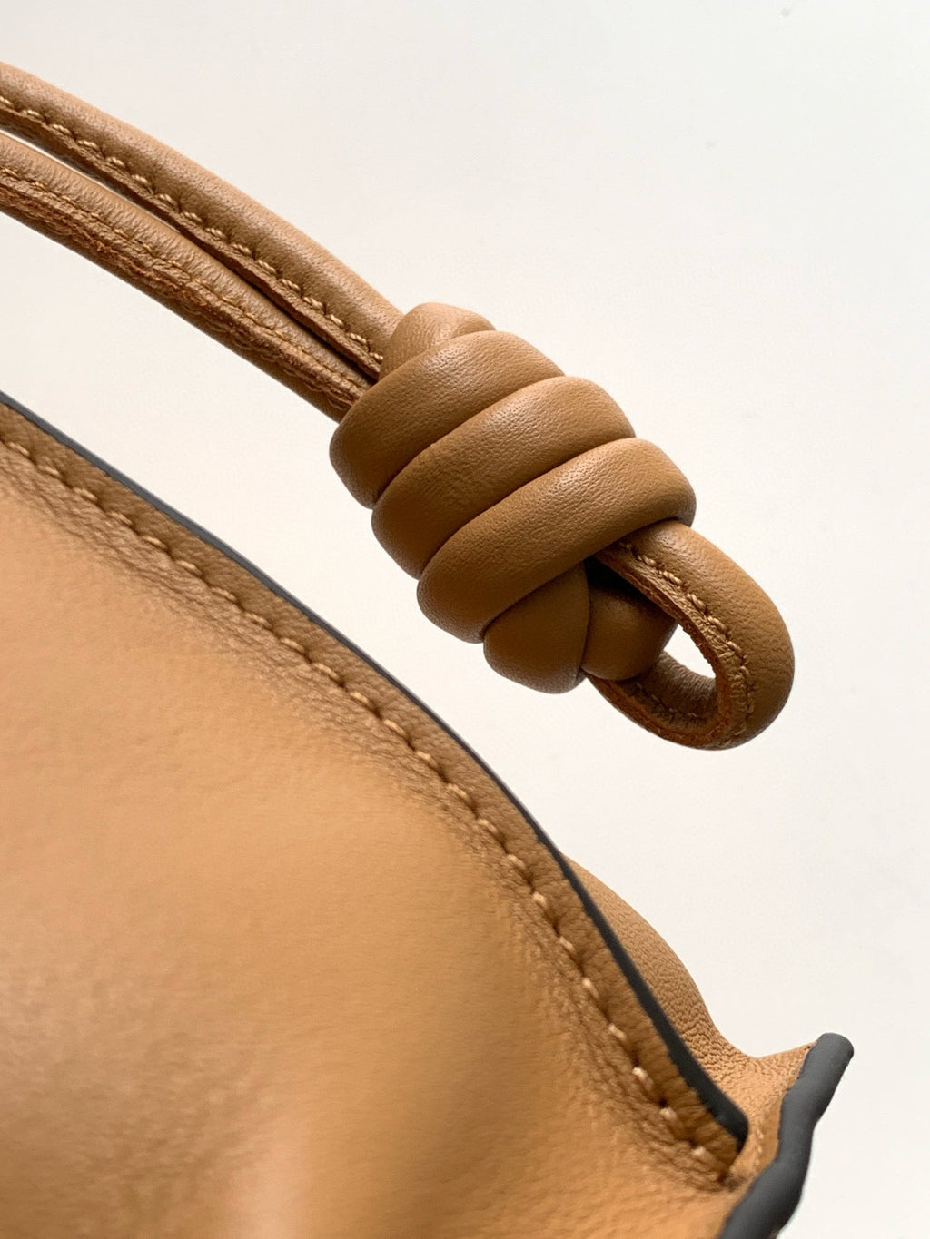 Loewe Medium 30 Flamenco Knot in Beige Lambskin Bag