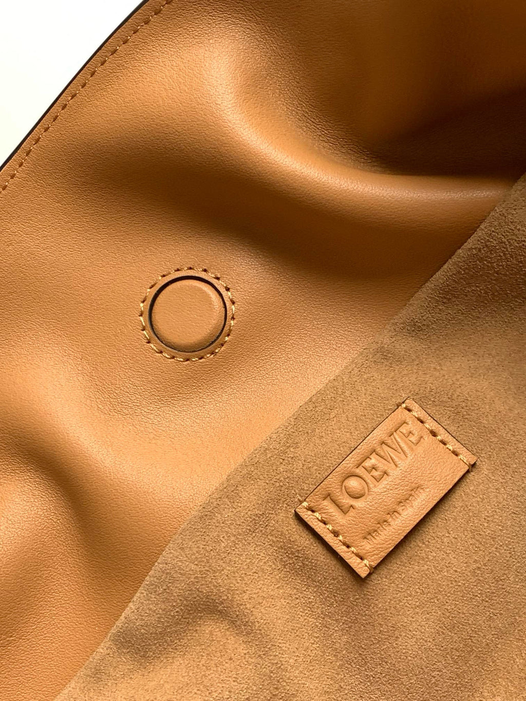 Loewe Medium 30 Flamenco Knot in Beige Lambskin Bag
