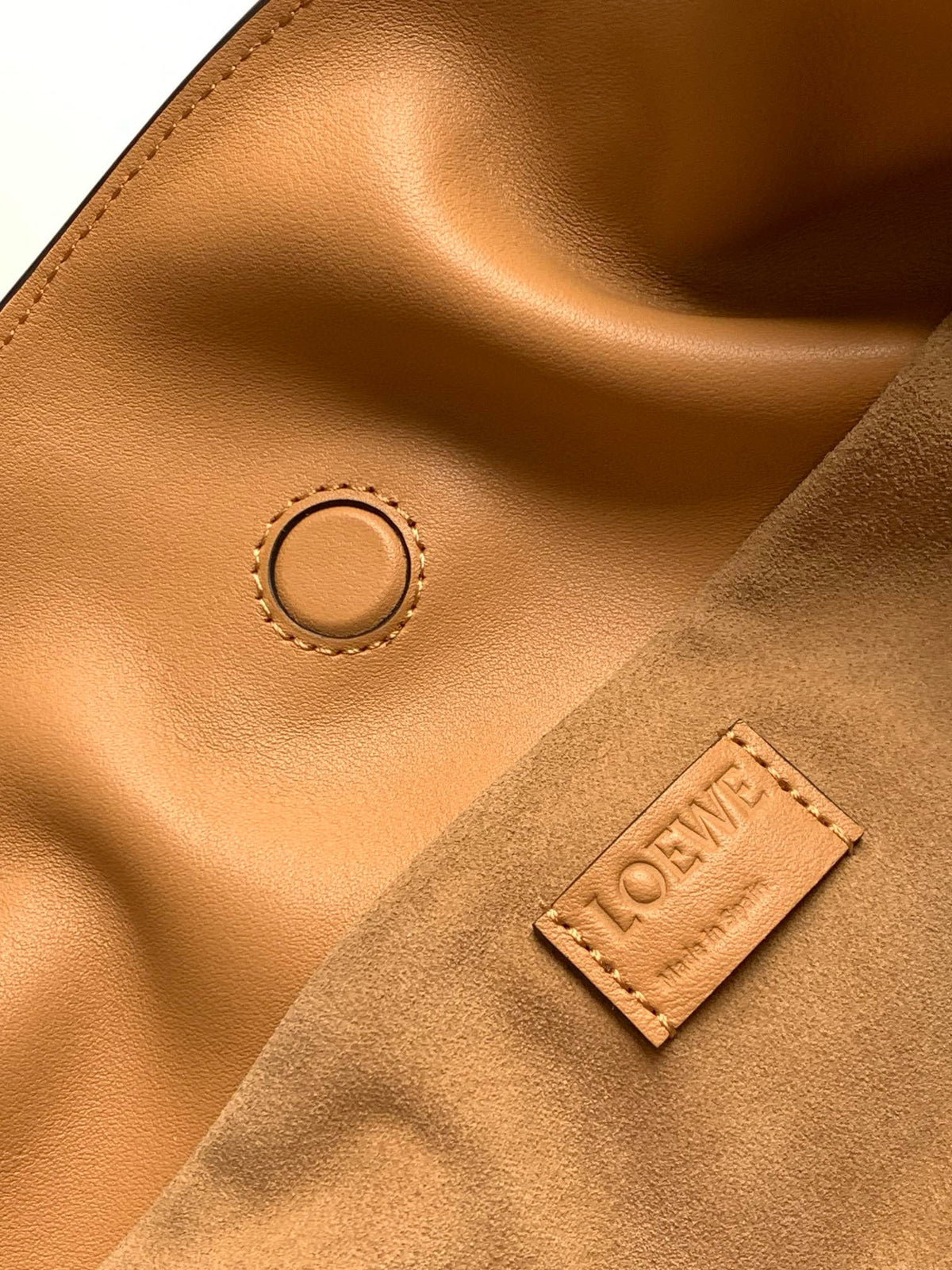 Loewe Medium 30 Flamenco Knot in Beige Lambskin Bag