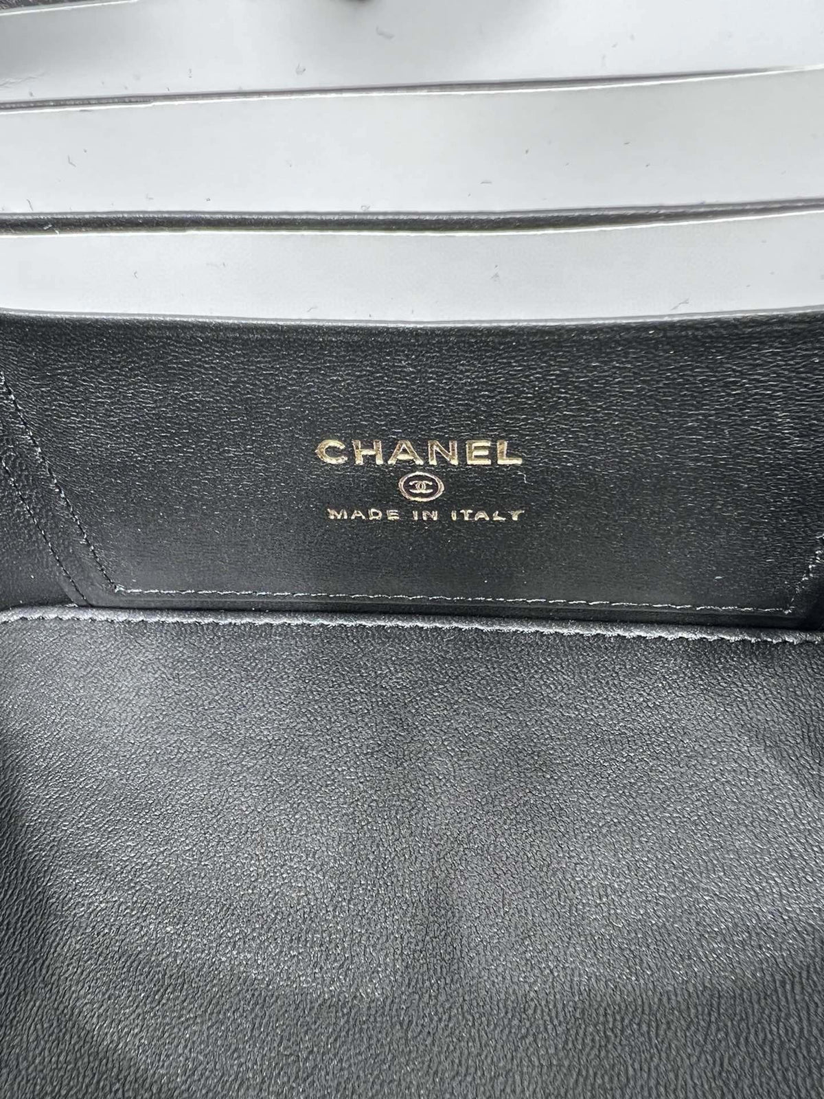Chanel Vanity 17 Top Handle in Black Quilted Lambskin Gold Hardware Bag