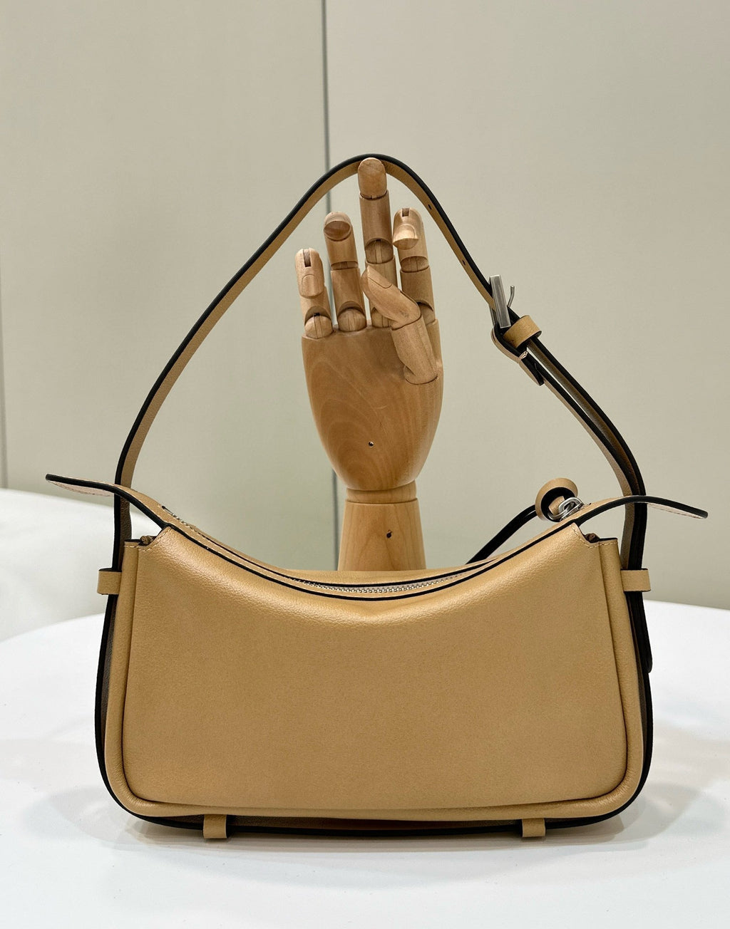 Fendi Simply Mini 22 in Light Brown Grained Calfskin Bag