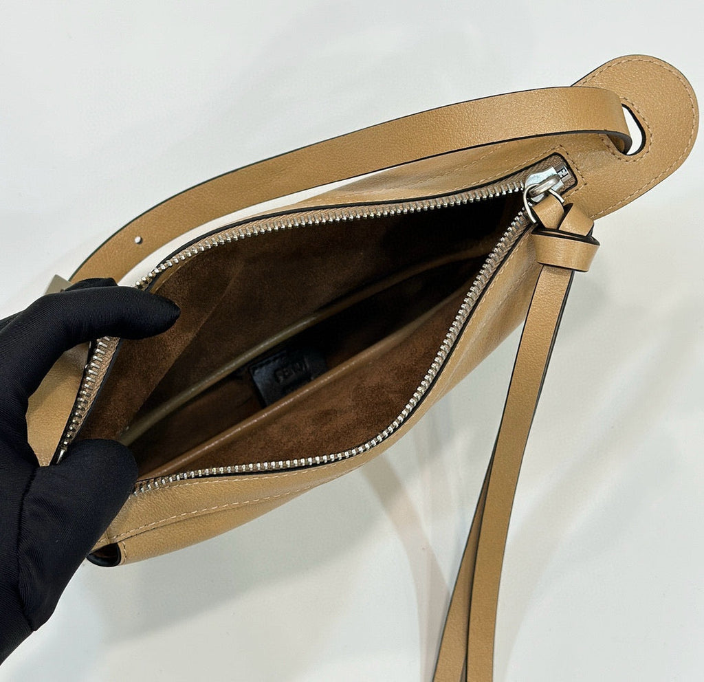 Fendi Simply Mini 22 in Light Brown Grained Calfskin Bag