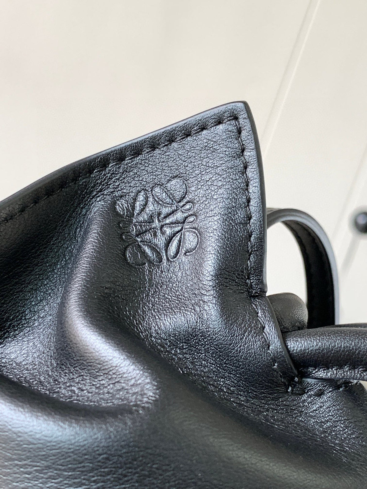 Loewe Medium 30 Flamenco Knot in Black Lambskin Bag