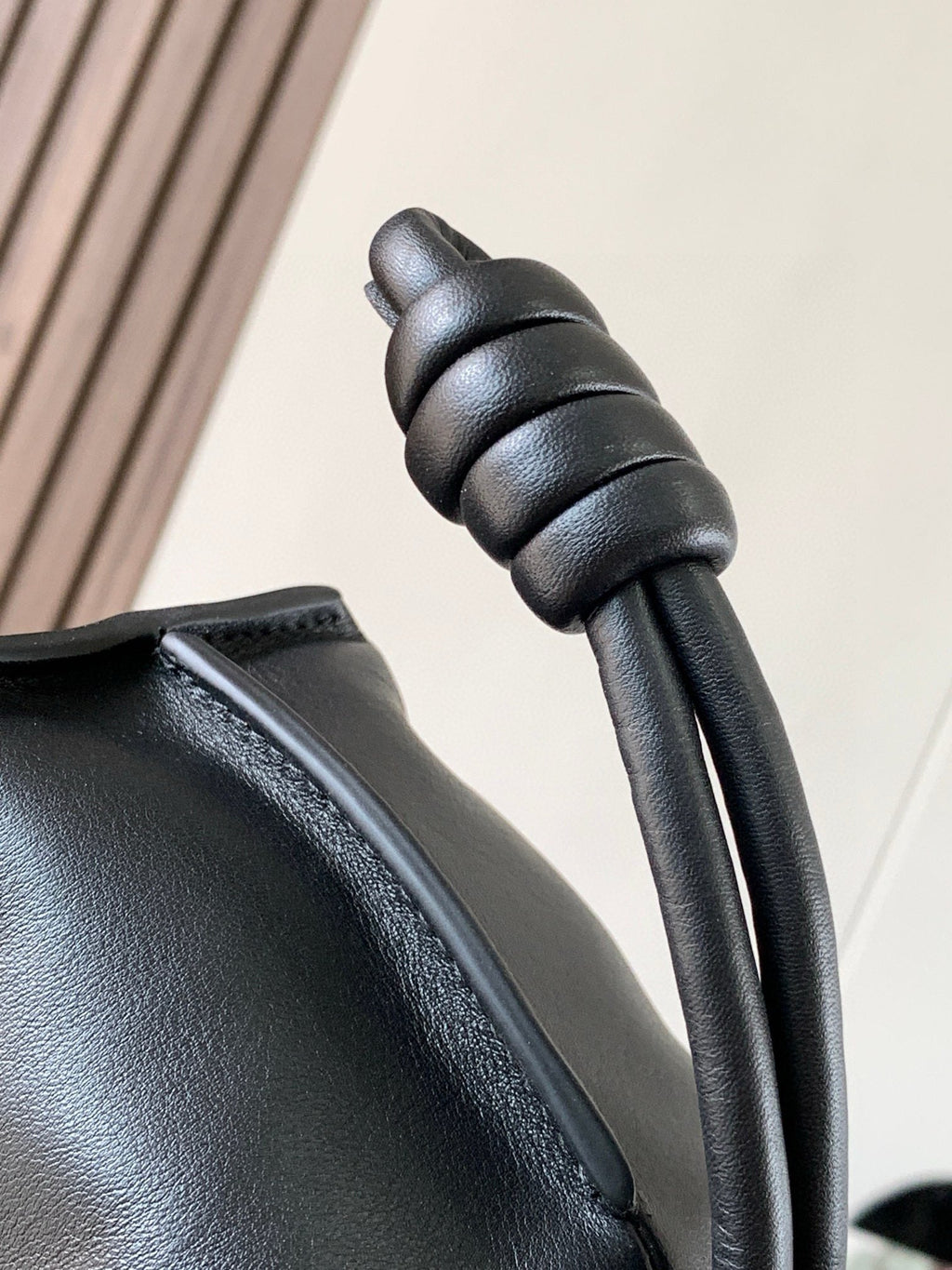 Loewe Medium 30 Flamenco Knot in Black Lambskin Bag