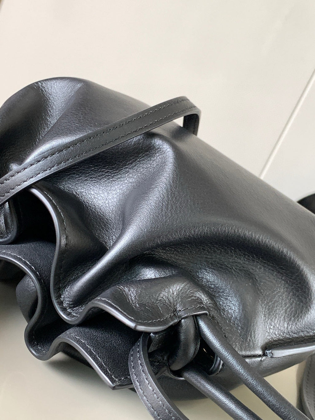 Loewe Medium 30 Flamenco Knot in Black Lambskin Bag